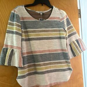 Striped green envelope top small